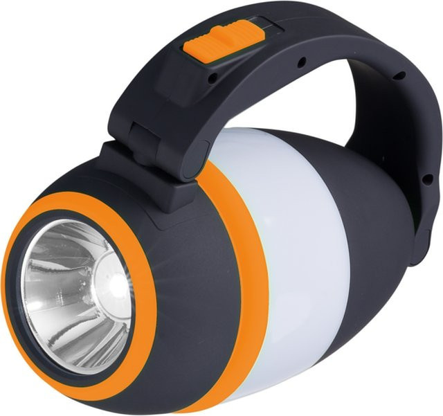 BRESSER 3in1 Outdoor-Laterne für Camping und Tischbetrieb in Schwarz-Orange - Bild 1