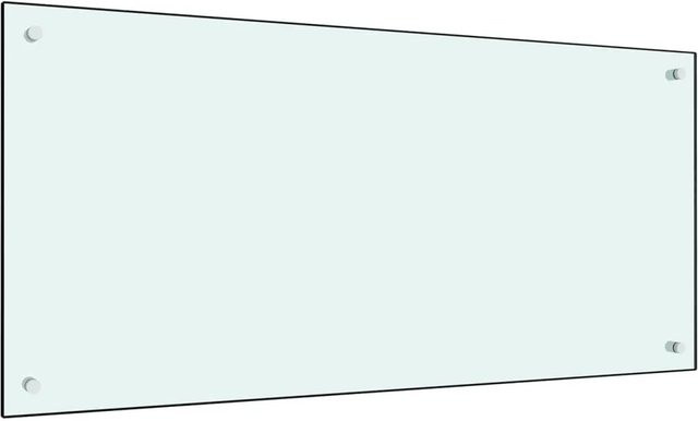 DELUKE Küchenrückwand aus Glas in Weiß, B/H: 100 x 50 cm als Spritzschutz und Wandverkleidung für deine Küche - Bild 1
