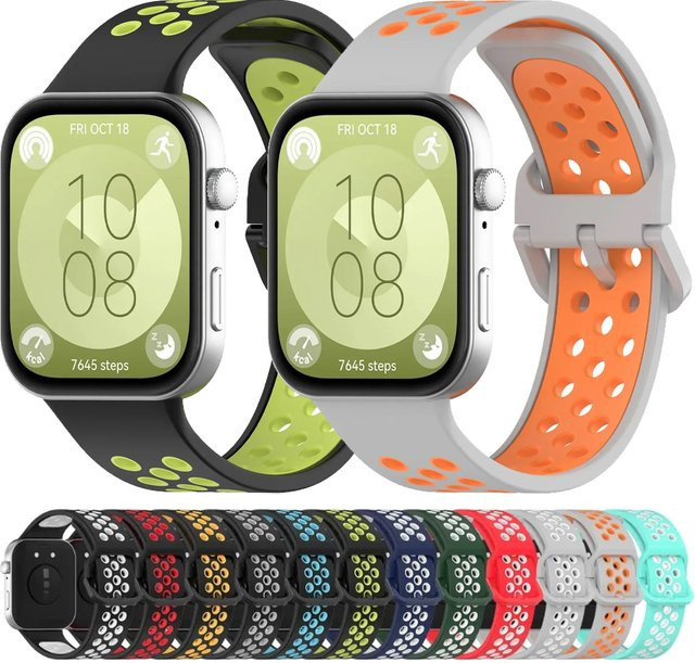 Huawei Uhrenarmband Silikon, Schwarz, Unisex - Bild 1