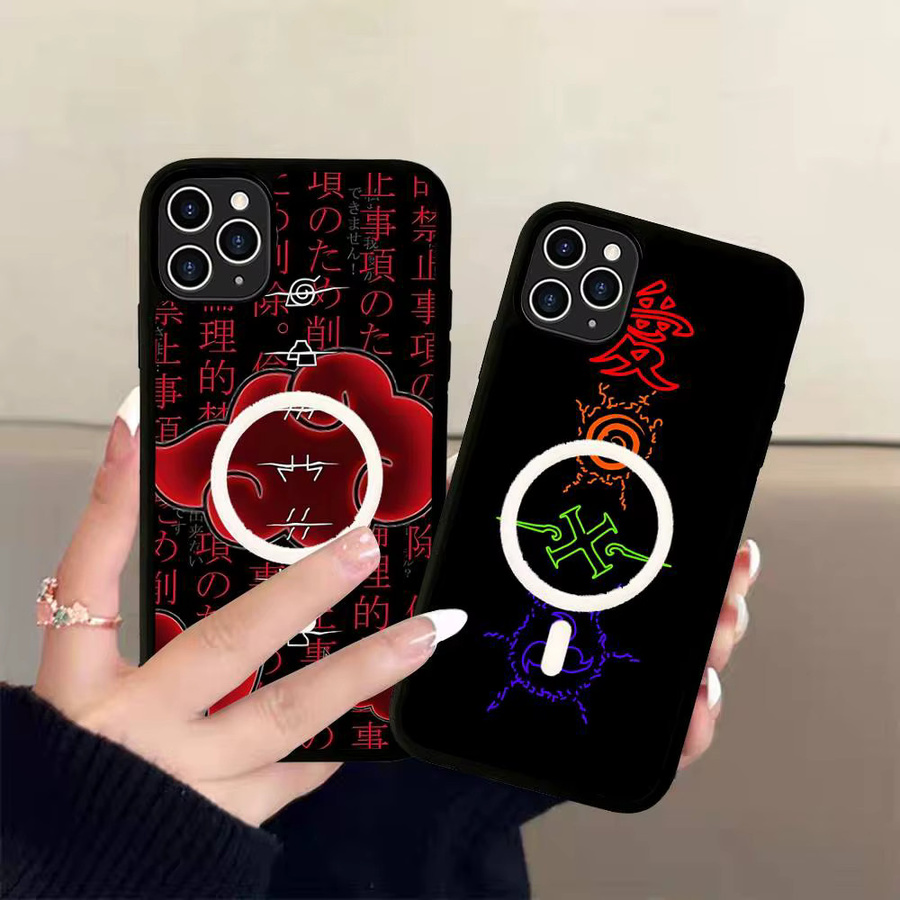 Narutos Cartoon MagSafe Schutzhülle für iPhone 11 bis iPhone 17 Pro Max stoßfest - Bild 2