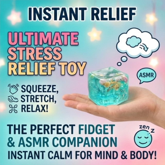 ATUOTIN Squishy Stressabbau-Spielzeug, Muschel- und Seesternform, transparent - Bild 1
