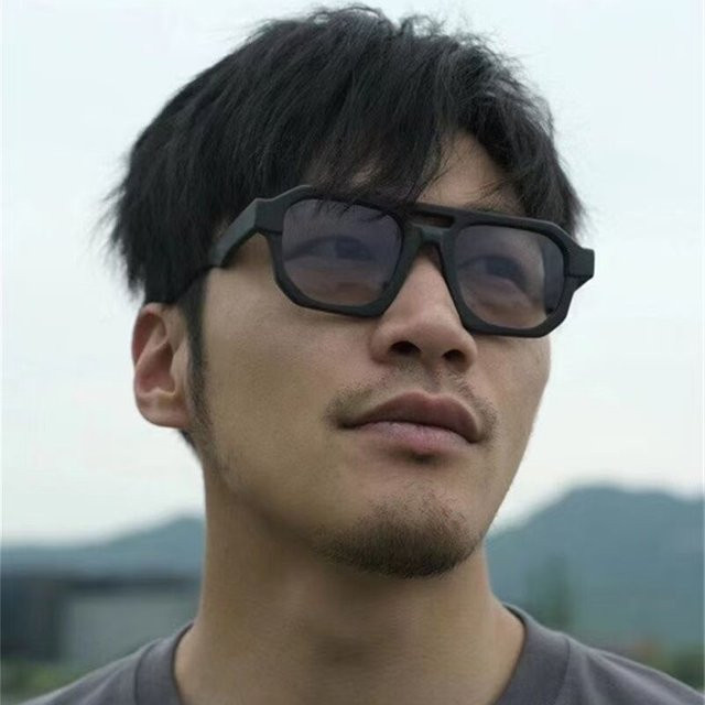 Ah-Mee Aviator Sonnenbrille, Vollrand, Plastic, Unisex - Bild 1