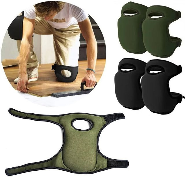 SUITU Garten-Knieschoner in Grün mit ergonomischem EVA-Schaum und verstellbaren Riemen - Bild 1