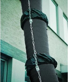 müba Staubschutzhülle für Schuttrohrelemente aus Tarpaulin, Schwarz - Bild 1