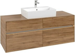 V&B Waschtischunterschrank Collaro mit LED-Beleuchtung, B/H/T: 140 x 54,8 x 50 cm - Bild 1
