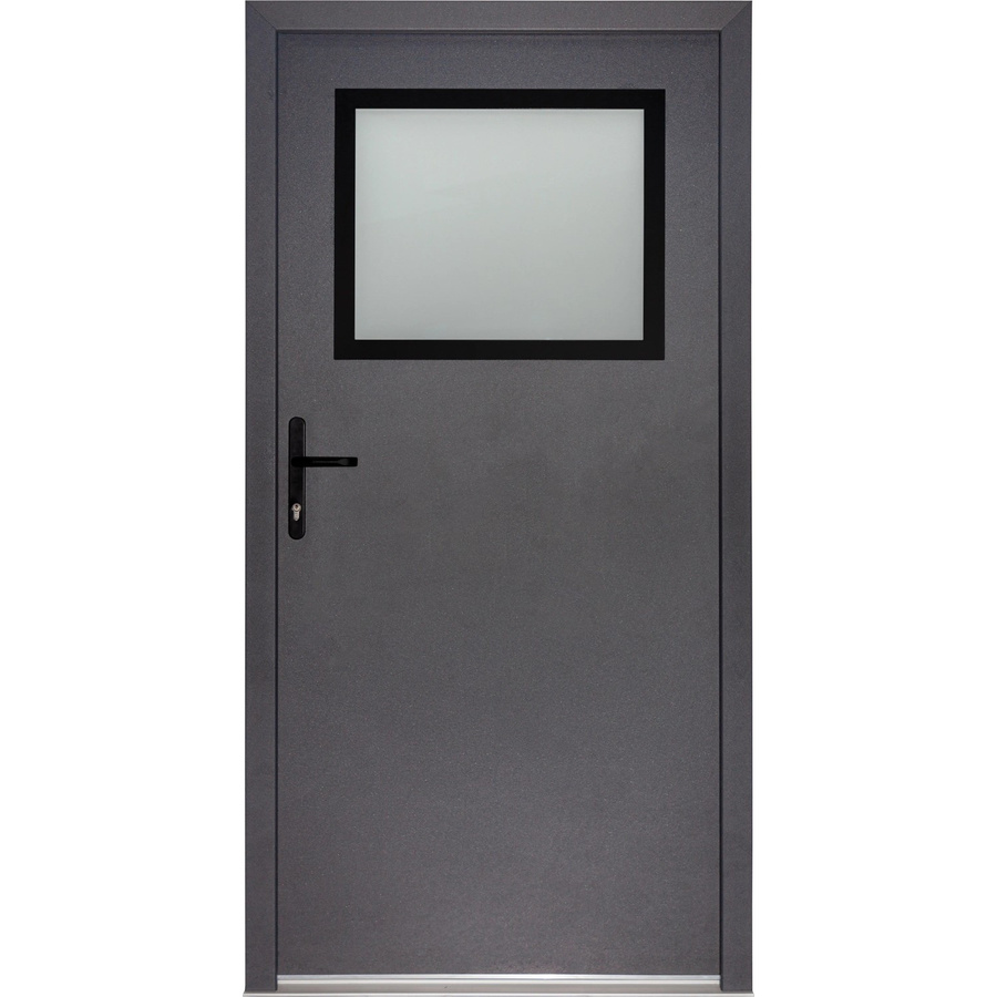 Splendoor Stahl-Nebeneingangstür NS2 in Anthrazit, modern beschichtet, nach innen öffnend, Anschlag links, B: 88 cm, H: 198 cm - Bild 2