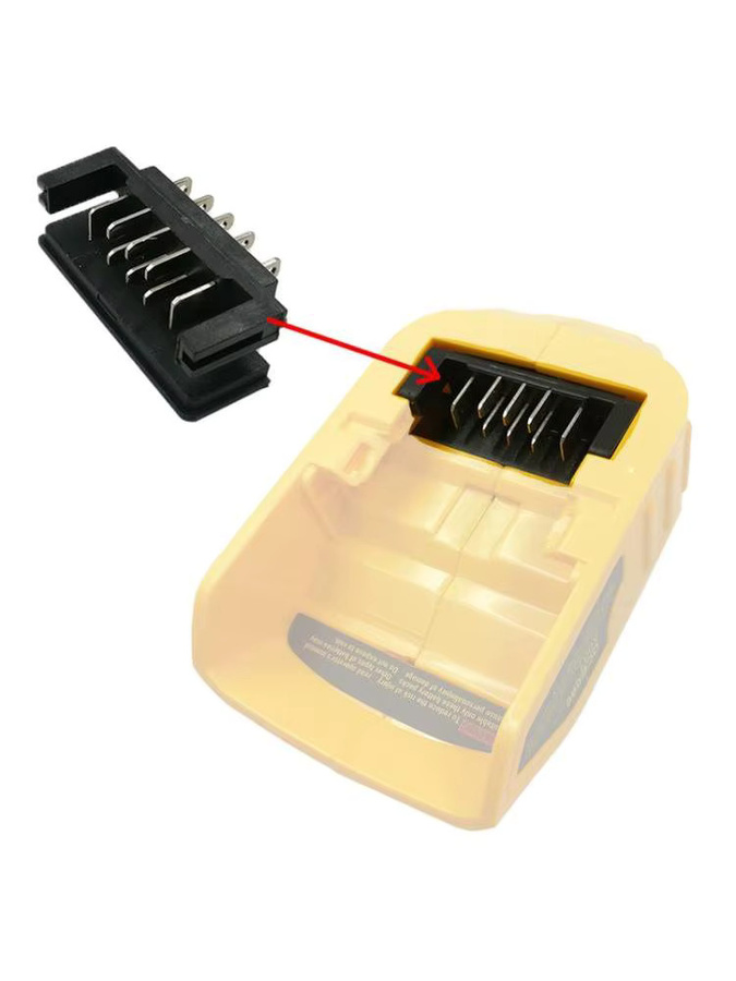 DAZZLEEX USB Adapter für Li-Ion Akku Ladegeräte DCB112 DCB115 DCB105 DCB090 in Schwarz - Bild 4