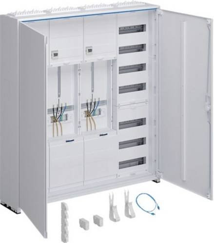 Hager ZB341X29NT Komplettschrank Verteilung in Weiß, B/T/H: 110,0 x 20,5 x 105,0 cm - Bild 1