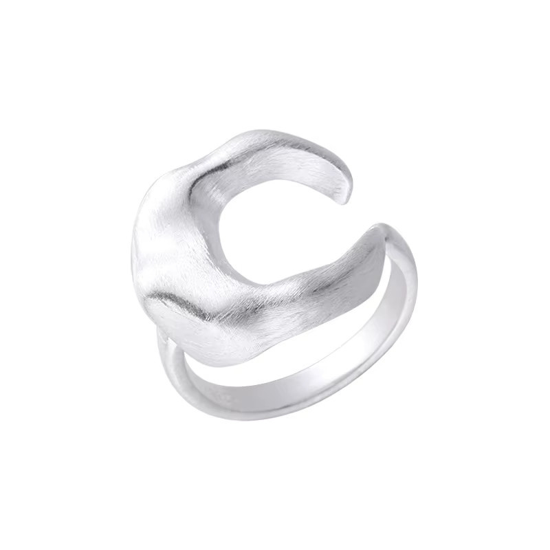 Xiyanike Fingerringe, Halbmond Manschette, Silber, Damen - Bild 5