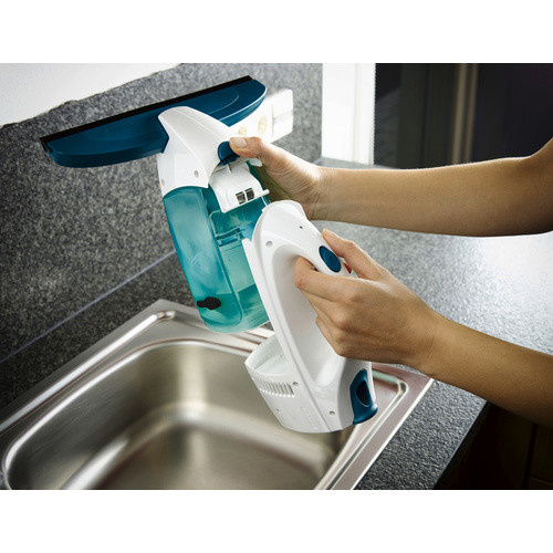 Leifheit Dry & Clean Fenstersauger in Türkis und Weiß mit 0,1 l Behältervolumen - Bild 5