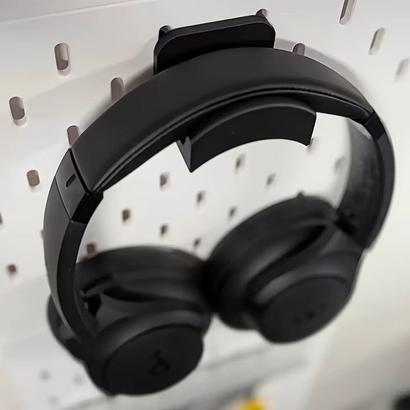 Wandmontiertes Kopfhörer-Regal für Ikea Skadis als multifunktionaler Kopfhörer-Aufhänger und Display-Halterung - Bild 3