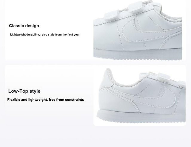 Nike Cortez Basic SL PSV Triple White Kinder-Sneaker, Größe 35 - Bild 1