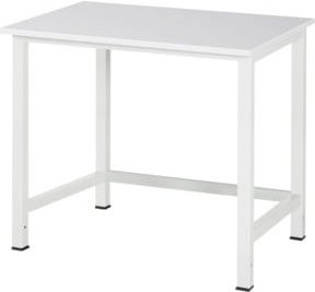 Rau Werktisch 900-1 mit 28mm ME-Platte in Grau und Weiß, B/T/H: 100 x 80 x 82,5 cm - Bild 1