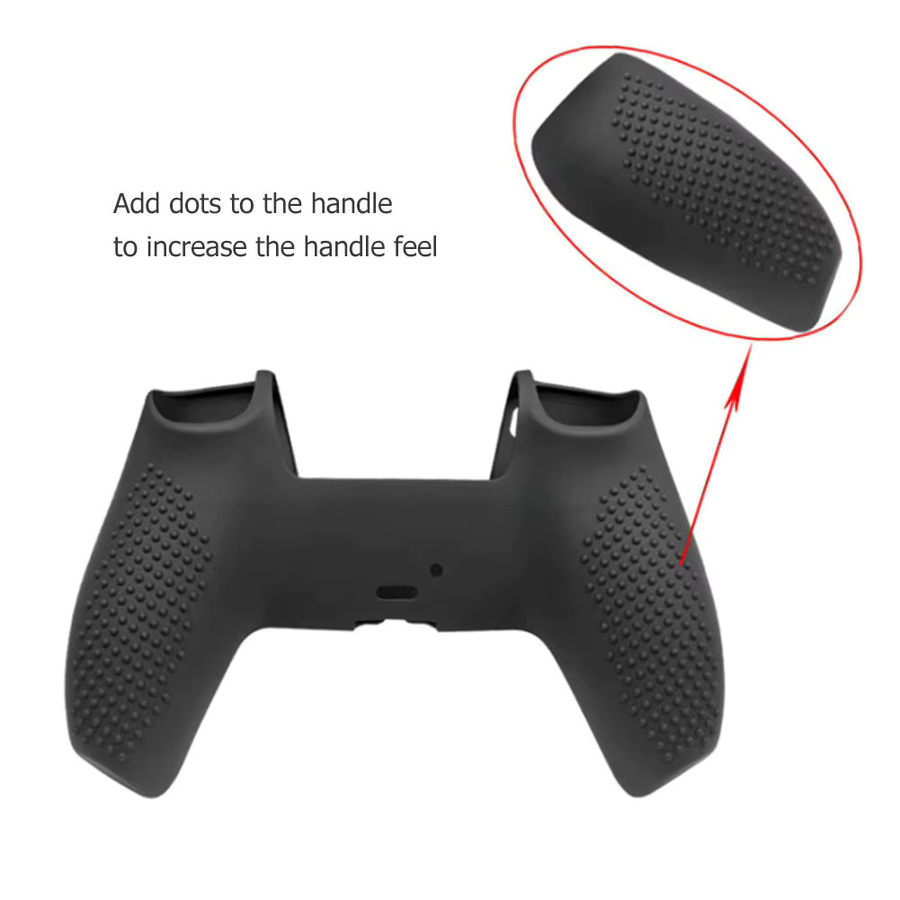 Rutschfeste Silikonhülle in Weiß für Sony DualSense PS5 Controller - Bild 5