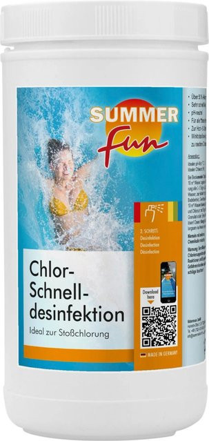 Summer Fun Chlor-Schnell-Desinfektion Granulat für Stoßchlorungen, 1,2 kg - Bild 1