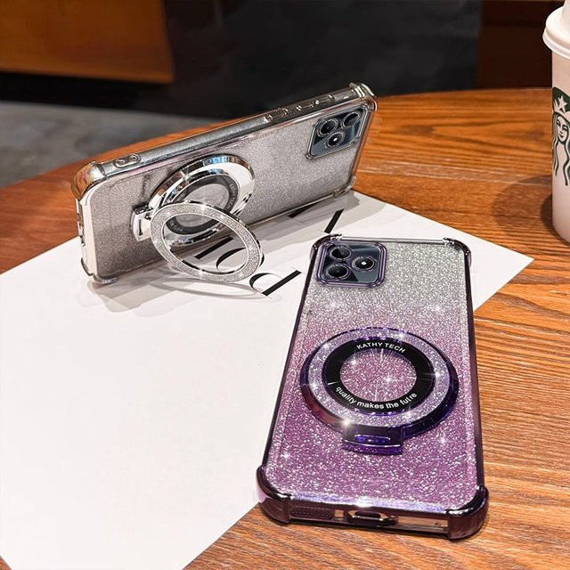 Schutzhülle mit Lanyard für Realme C53 C51S C75 C71 C61 C65 C63 C67 C55 C51 in Silber - Bild 1