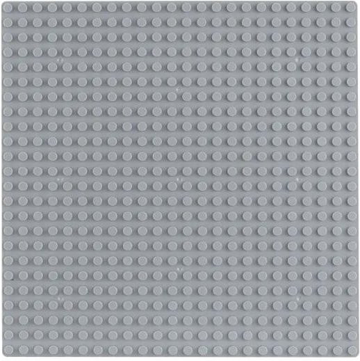 Yiran toy Zeitlose Grundplatten 24*24 Noppen, Montageplatte, Grau - Bild 1