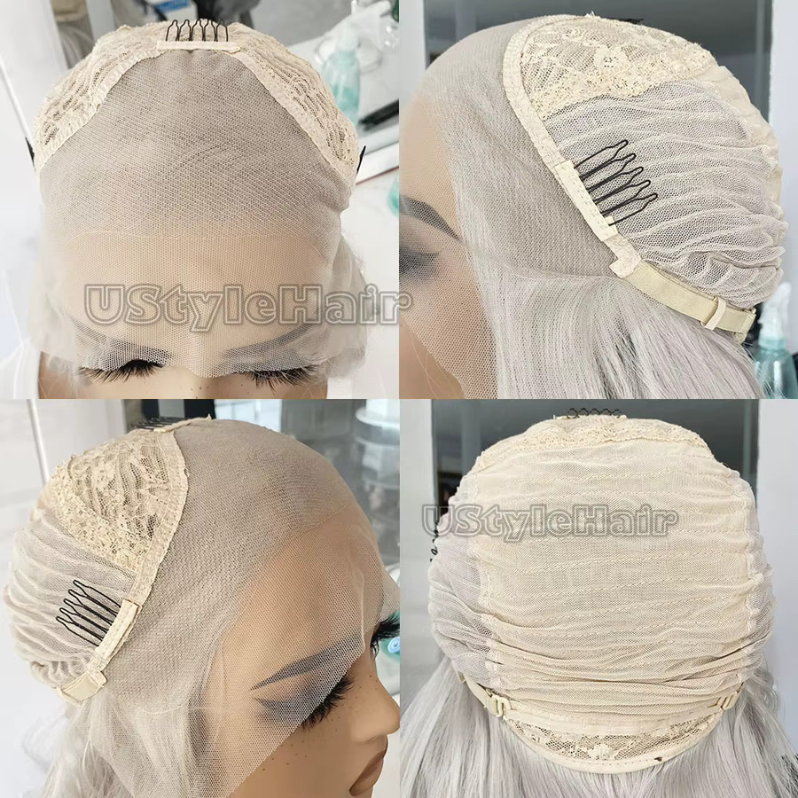 UStyleHair Lace Front Perücke, Hellrosa, Synthetisches Haar, Damen - Bild 2