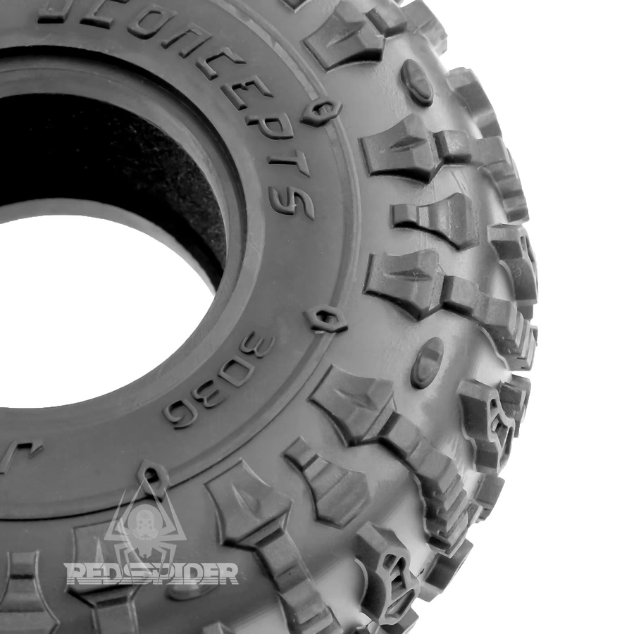 RS RC Crawler-Reifen, 4-teiliges Set, 1:10, 125 mm, Schwarz - Bild 5
