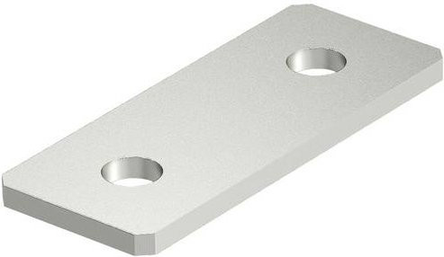 OBO Bettermann Verbindungselement Flat Connector aus Stahl in Silber, 10 Stück - Bild 1