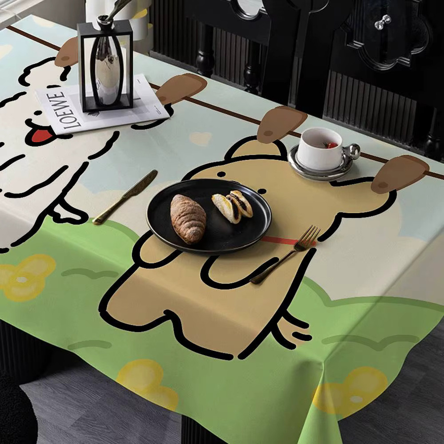 Potdemiel Tischdecke mit Malteser Hund Motiv für Esstisch und Dekoration - Bild 3