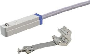 REED Riegler Sensor CS1 Rundzylinder MI/MSI in Grau, Kolben-Ø 20 mm, 2-Draht, M8, NO - Bild 1