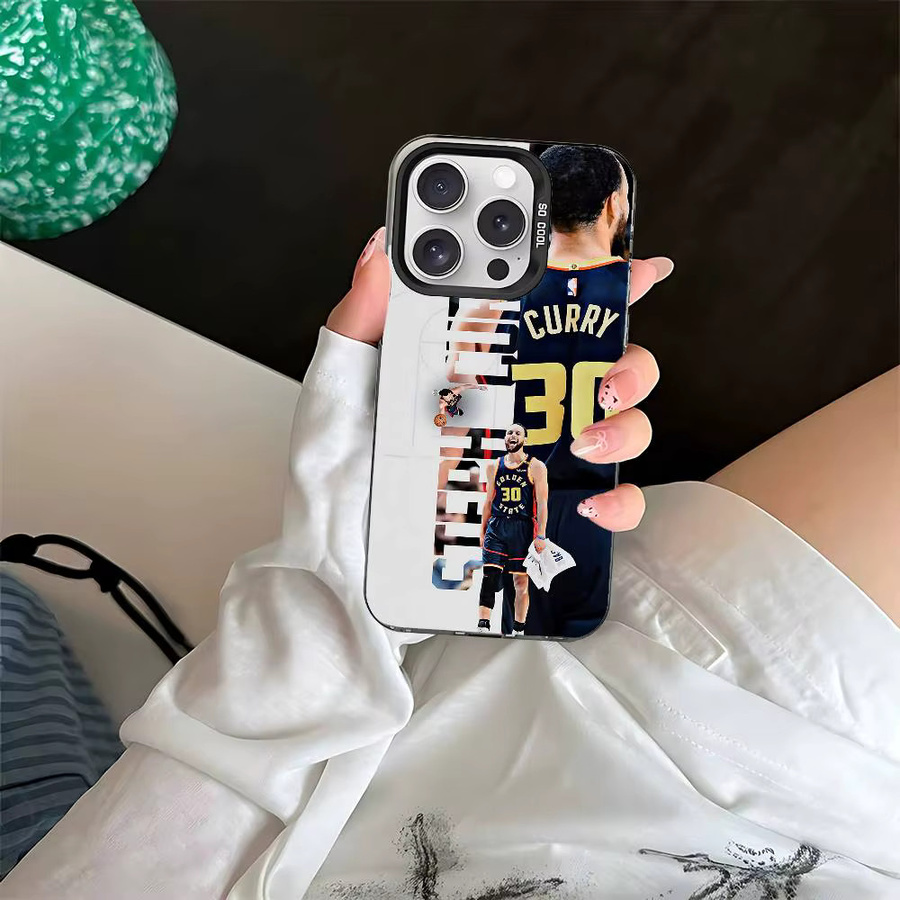 Player I-S-Stephen C-Curry Handyhülle für Apple iPhone 17 16 15 14 13 12 11 Pro Max Plus, stoßfeste Rückseite, Farbe Silber - Bild 5