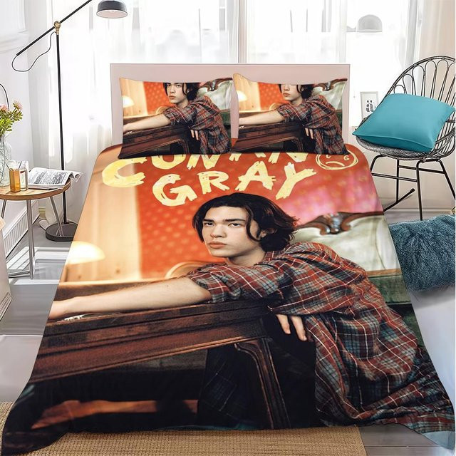 Hausstil Conan Gray Bettwäsche-Set 3-teilig, Multicolor, B/T: 135 x 200 cm - Bild 1