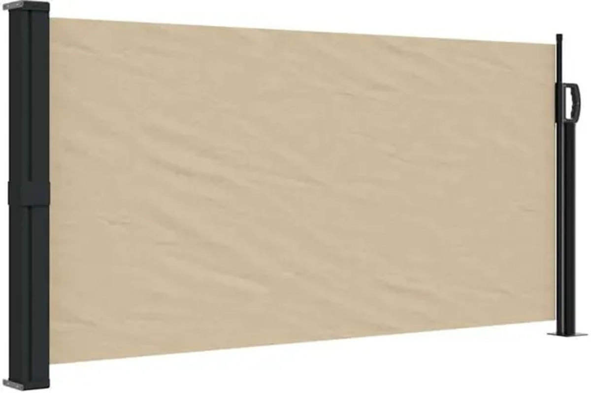 Ausziehbare Seitenmarkise Vidaxl in Beige, B: 500 cm, H: 100 cm - Bild 1