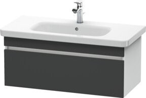 Duravit Waschtischunterschrank DuraStyle in Grau und Weiß, wandhängend, B/T/H: 93 x 44,8 x 39,8 cm - Bild 1