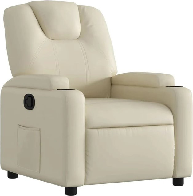 vidaXL Relaxsessel in Beige aus Kunstleder mit Armlehnen - Bild 1