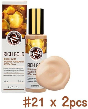 Genug Premium Rich Gold Double Wear Radiance Foundation #21, 100 ml