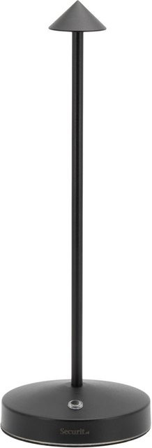 Securit Kabellose LED-Tischlampe Angelina Schwarz für Innen und Außen, B/T/H: 10,5 x 10,5 x 30 cm - Bild 1
