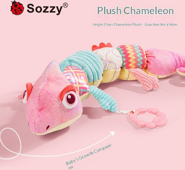 Sozzy Chamäleon-Plüsch-Höhenmesser, farbig, Plüsch / Textil - Bild 1