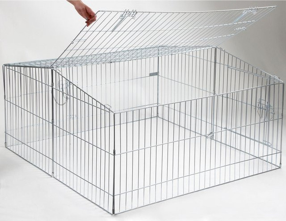 Kerbl Freilaufgehege für große Kaninchen und Hasen, B/T: 115 x 115 cm