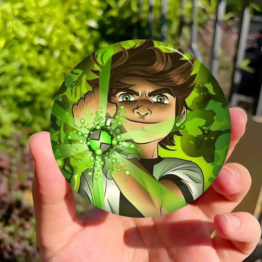 Mesuca Anstecknadel Cartoon B-Ben 10, runde Brosche - Bild 6