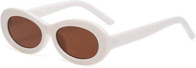 SO&EI Sonnenbrille, oval, Vollrand, Kunststoff, weiß, lila, grün, Unisex - Bild 1