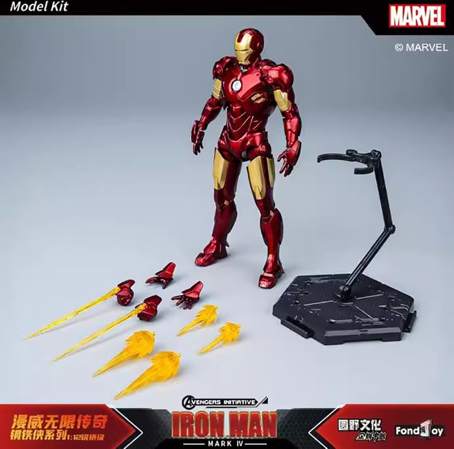 Fondjoy Marvel Iron Man MK4 Modellbausatz, 1/12, Anime-Figur - Bild 1