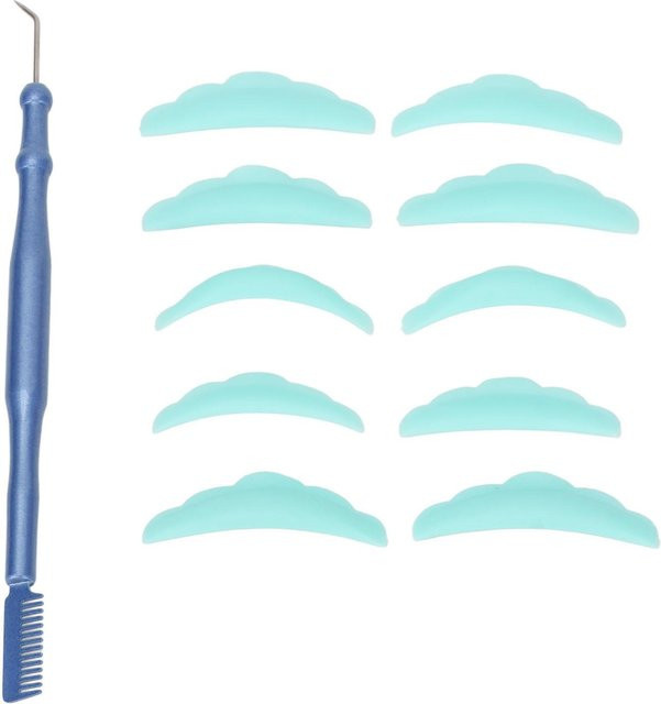 Koogeelife Wimperndauerwellen-Werkzeug aus Edelstahl, blau, Unisex - Bild 1