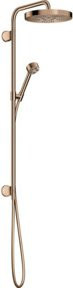 Hansgrohe Axor One UP-Showerpipe Fertigmontageset mit Regendusche und Handbrause in Gold - Bild 1