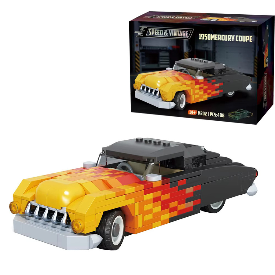 AMAZINGBLOKS Retro-Muscle-Car-Modell, Baukasten, 488 Teile, ab 14 Jahre - Bild 6
