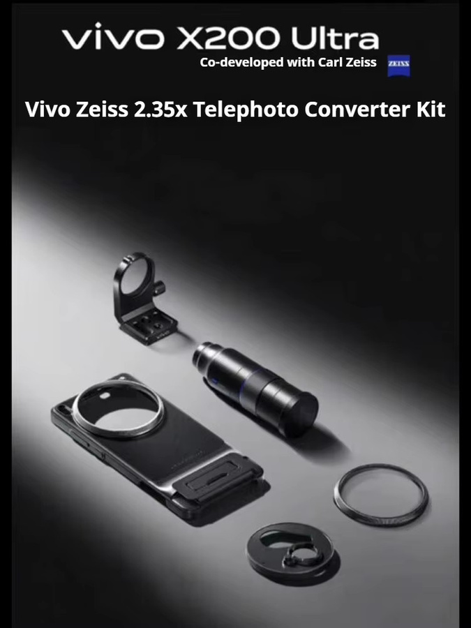 Original ZEISS 2,35x Teleobjektiv für Vivo X200 Ultra, Multifunktionale Linse für professionelle Fotografie in Schwarz - Bild 6