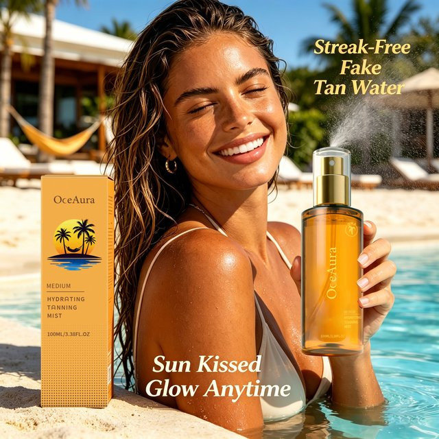 OceAura Selbstbräunungs-Spray, Mittlerer Bronze-Glanz, Unisex - Bild 1