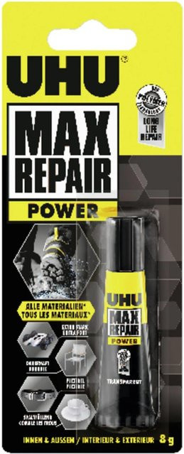 Uhu Alleskleber Max Repair Extreme, transparent, 8 g - Bild 1