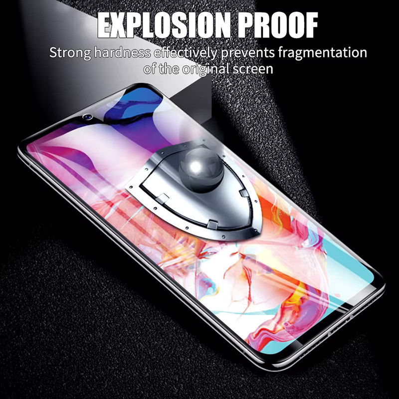 Samsung Displayschutzfolie aus gehärtetem Glas für Galaxy A01 A11 A21 A31 A41 A51 A71 A12 A32 A42 A52 A50 A70 in Transparent - Bild 5