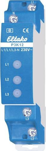 Eltako Phasenwächter P3K12-230V mit 3 LED-Anzeigen in Rot und Blau - Bild 1