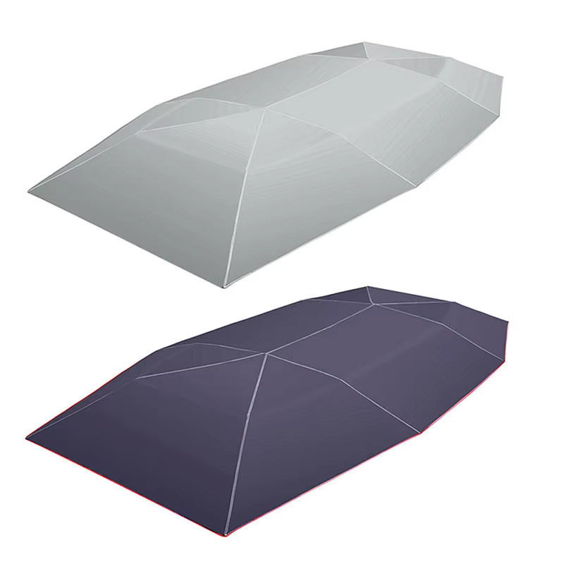 Universal Auto Sonnenschutz Regenschirm Abdeckung Zelt in Silber, UV-Schutz und wasserdicht, B: 400 cm, H: 210 cm - Bild 4