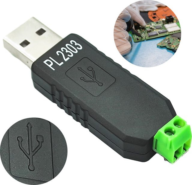APWIKOGER USB zu RS485 Konverter Adapter mit CH340 PL2303 oder FT232 Chip - Bild 1