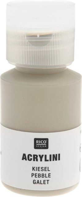 Rico Design Acrylini Acrylfarbe Kiesel in Multicolour und Grau - Bild 1
