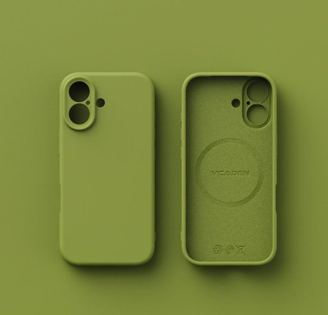 Magnetische Silikon Handyhülle für Apple iPhone 17 16 14 13 Pro Max in Grün mit glatter Oberfläche - Bild 1